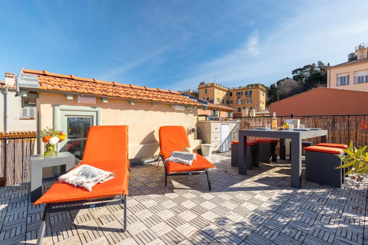 Le Chateau - The Most Beautiful Sight In Old Town, Private Terrace Niza Exterior foto