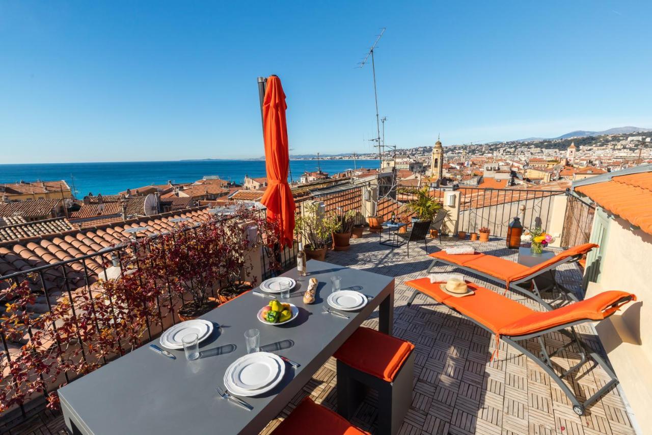 Le Chateau - The Most Beautiful Sight In Old Town, Private Terrace Niza Exterior foto